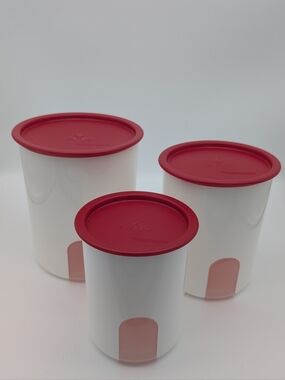 Vintage Tupperware One-Touch Canister Set